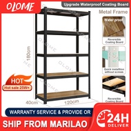 【Upgrade waterproof sheet】Steel Rack Boltless Rack 5 Layer Heavy Duty Stante Grocery Rack Metal Rack