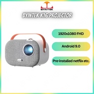 BYINTEK K16 Portable Full HD 1920*1080P 4K LCD Smart Android 9.0 Wifi Mini LED Video Home Theater 1080P Projector