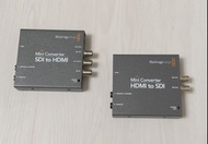 BlackMagic Design mini converter HDMI to SDI 及 SDI to HDMI  各一
