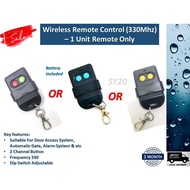 promo ! Autogate Door Wireless Remote Control 330Mhz DIP Switch Auto Gate Controller (Battery included)