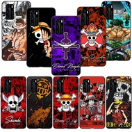 Huawei Nova 5T 7i SE 7 Pro Honor 20 6se P40 Lite 4G 5G Silicone black TPU Cover Soft Phone Case GS8 Anime One Piece