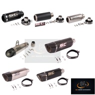 SC Project Muffler Box Stainless Steel Universal Motorcycle 51mm Diameter Exhuast Pipe SC1-R S1 PRO
