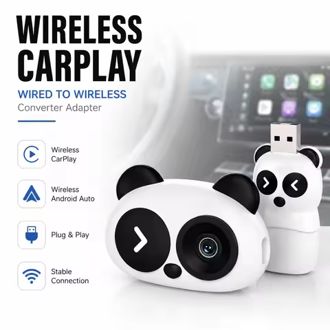 Wireless Carplay Baby Monitor 1080P Rear Seat Cam Plug&Play Night Vision Split Screen OTA Upgrd Cam 