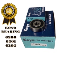 🔥KOYO 100% ORIGINAL JAPAN 2RS BEARING TAYAR DEPAN BELAKANG RIM 6300/6301/6203 RUBBER SEAL BEARING