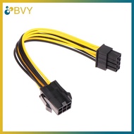 BVY  Powered Adapter 6pin To 8pin Adapter, PCI-e 6-pin Male To 8-pin Female Converter For 8pin GPU V