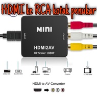 HDMI to AV RCA Converter Box HDMI to AV Adapter (HDMI to AV Converter) HDMI2AV Converter for Old TV 