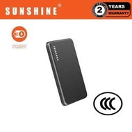 陽光 - CCC認證 PD20W QC3.0 快充5000mAh MagSafe無線磁吸快充流動電源(黑色) #充電寶 #尿袋 #行動電源 #移動電源 適用於iPhone 17 EBHKA-BK