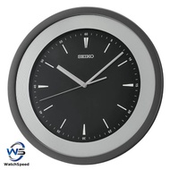 Seiko QXA812 QXA812S Quiet Sweep Silent Movement Black Dial Arabic Numeral Wall Clock
