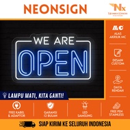 Neon Sign Open Close LED Lights Open Close Sign Cafe Resto Shop Business Neonsign LED Open Close Cus