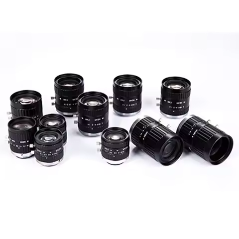 FA 2/3" Series 8mm/12mm/16mm/25mm/35mm/50mm F1:1.4-16 Lens For Machine Vision Camera C Mount 5 Megap