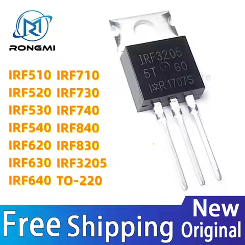 10pcs IRF3205 IRF510 IRF520 IRF530 IRF540 TO220 IRF620 IRF630 IRF640 IRF710 IRF730 IRF740 IRF830 IRF