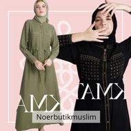 Hikmat Fashion Original C3824 Abaya Hikmat  noerbutikmuslim Gamis