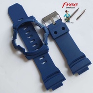 GA 200 STRAP AND BEZEL REPLACEMENT GA200 GA201 GAS100 GA-200 GA-201 GAS-100 Matte Navy Blue