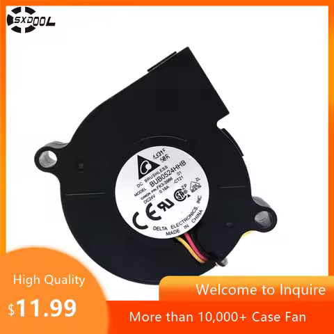 50mm 24V Blower Fan for Delta BUB0524HHB 5015 Turbo Cooling for 3D Printer, Server, Inverter, Electr