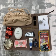 Bottega Veneta BV Woven Small Cloud Bag Shoulder Messenger Bag Female Genuine Leather