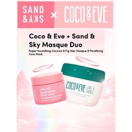 [COMBO] Coco &amp; Eve x Sand&amp;Sky - Super Nourishing Coconut &amp; Fig Hair Masque &amp; Porefining Face Mask