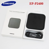 [HOT K] EP-P2400อุปกรณ์ชาร์จไร้สาย Samsung ชาร์จเร็ว15W แผ่น QI สำหรับ Galaxy Z Fold1 4 2 3 Flip3 4 S20 S21 S22 S10พิเศษ + Note 20 10 Plus