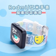 手表带 Genuine original suitable for redmi redmi strap smart Xiaomi Mi Watch Lite transparent universal sports silicone watch strap RedmiWatch2 generation cartoon cute boys and girls couple straps original