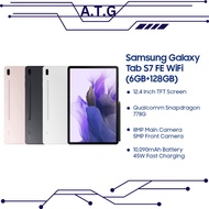 [ATG] SAMSUNG Galaxy Tab S7 FE WiFi Tablet Android (4GB RAM + 64GB ROM)/ (6GB + 128GB ROM)