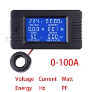 PZEM-020 PZEM-022 Peacefair 6in1 AC 80 ~ 260V 10A 100A AC Single Phase Digital Panel Amp Volt Curren
