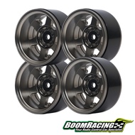 Boom Racing BRW780913GM TE37XD KRAIT™ 1.9 Deep Dish Aluminum Beadlock Wheels w/ XT601 Hubs (4) Gun M