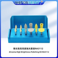 Pengisar Berlian Seramik Getah 12pcs Zirkonia Pergigian Penggilap Kecerahan Tinggi RA31124.6