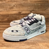 LV trainer Louis VUITTON 丹寧 扎染 水洗牛仔  43碼