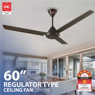 KDK 60” Ceiling Fan K15VO/PBR Brown Ceiling Fan Kipas Siling 3 Blades