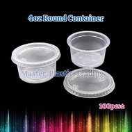 4oz PP Round Plastic Container (Bekas Dadih,Jeli /Bekas Puding / Bekas Sos )