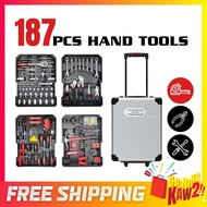 TBS187 187Pcs Craft Hand Tools In Aluminium Trolley Case Tool Box Set