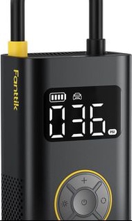 Portable Tire Inflator for Compact Car, 1Min Fast Inflate Electric Bike Pump with Digital Tire Press