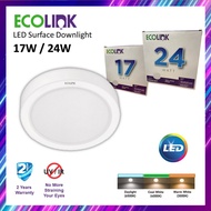 Ecolink 17W 24W SURFACE Dowlight 18W 24W LED Down light LED Lampu Siling Down light Ceiling Light