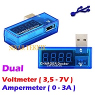 Usb Voltmeter Amperemeter Charger Doctor Powerbank Tester Ampere Meter PB Mobile