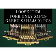 HOTEL Stainless Steel Cutlery Table Dinner Spoon Fork Steak Knife Dessert Soup Coffee Cake Tea Cutle