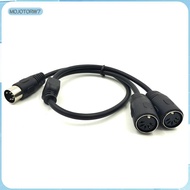 [mojotorw7] MIDI Din 5 Pin Splitter Y Adapter Cable 5 Pin Male to 2 Din 5-Pin Female Keyboard