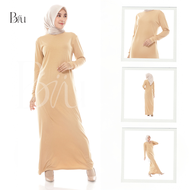 𝐁𝐈𝐈𝐔 Inner Manset Gamis Wanita Lengan Panjang Bahan Kaos Premium Adem
