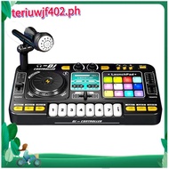 Bluetooth Enabled DJ Turntable Controller Kid DJ Mixer with Microphone Electronic Piano Keyboard Mus