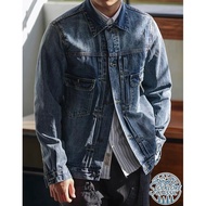 Folklore Classic American Retro Washed Old Red Ear Fabric Edge Denim Type 2 Jacket Replica RRL LVC R