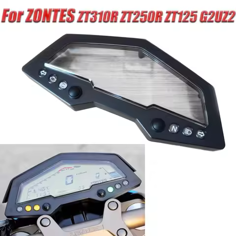 Motorcycle Code Odometer Instrument Housing Cover Glass Decorative Protective Shell For ZONTES ZT310