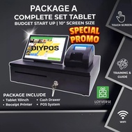 Mesin Cashier Digital POS System Tablet Printer Cash Drawer E Invoice LHDN DIYPOS