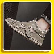 Yes European Fashion Personality Hollow Casual Shoes for Men Breathable Men's Shoes Retro Trendy Sho