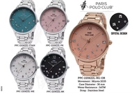 Paris Polo Club นาฬิกาข้อมือผู้หญิง สายสแตนเลส รุ่น PPC-220622L,PPC-220622L-CYAN,PPC-220622L-PK,PPC-220622L-WE,PPC-220622L-BK