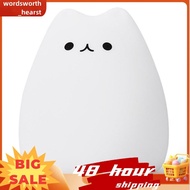 Mini Cat Night Light Cartoon 7 Colors Sleep Lamp Touch Table Lamp Home Bedroom Decoration