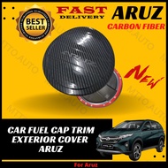 MTTO Perodua Aruz Car Fuel Cap Trim Exterior Cover Outside Case Accessories Carbon Fiber