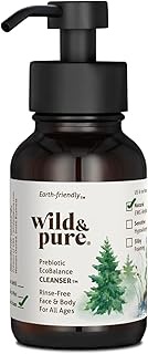 Wouche Away Total Body Cleanser | pH balanced | Microbiome Friendly (8.0 oz Foam) | Face - Hands - B