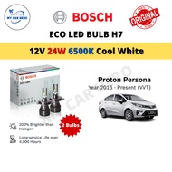 BOSCH Eco H7 LED Headlamp Bulb Cool White (2pcs) 12V 24W for Proton Persona (Year 2016-Present) Lamp