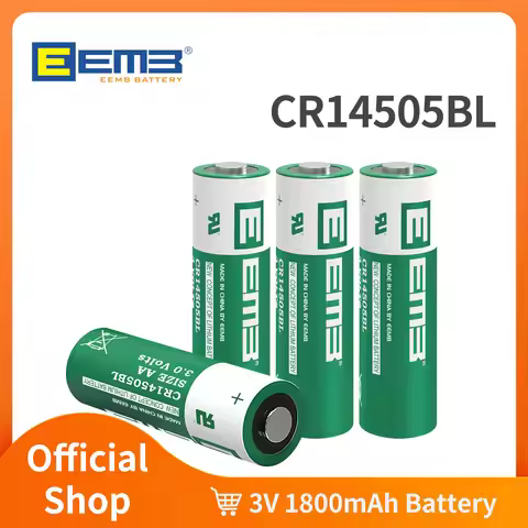 EEMB CR14505 3V AA Size CR14505BL Lithium Battery 1800mAh Li-MnO2 Battery Non rechargeable 2/4/10/50