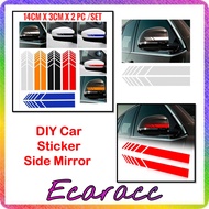 Car Sticker Side Mirror Auto Body Decal Stripe Vinyl Graphic reflector motor helmet perodua proton axia myvi