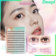 60-120 Cluster NO-NEED GLUE False Eyelashes with Reusable Tweezers Self Adhesive Eyelash