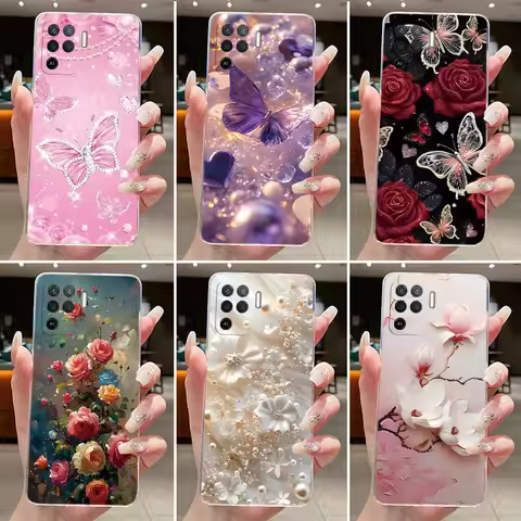 Casing For OPPO A94 4G Reno 5F Reno5 F Reno 5 Lite Phone Case New Design Aesthetic Fashion Butterfly